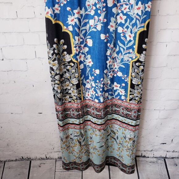 Alice and Olivia Delora Floral Midi Sheath Dress Size 2 Colorful Mosaic Stretch - Picture 4 of 14